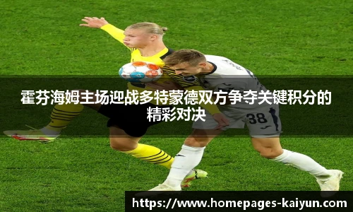 霍芬海姆主场迎战多特蒙德双方争夺关键积分的精彩对决